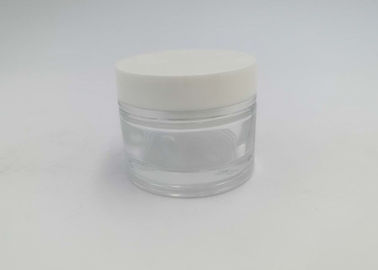 スキン ケアのための空60g透明なプラスチック化粧品の瓶はパッキングをクリーム状にします