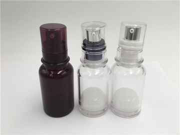 空気のないポンプ スクリーンの印刷/熱い押す表面が付いているプラスチック ローションのびん30ml