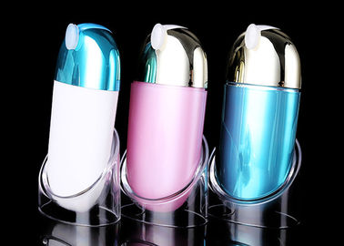 BBのための電気めっきPPプラスチック空気のないポンプ容器のびんは30ml/50mlをクリーム状にします