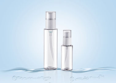50ML 130MLの円形のローション ポンプびん、漏出証拠PETGは化粧品のびんを空けます